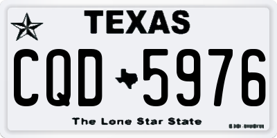TX license plate CQD5976