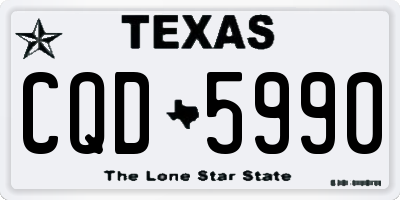 TX license plate CQD5990