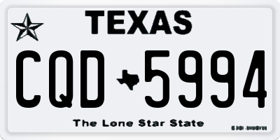 TX license plate CQD5994
