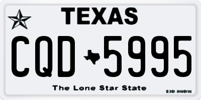 TX license plate CQD5995