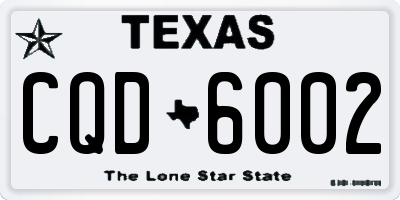 TX license plate CQD6002