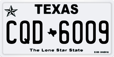 TX license plate CQD6009