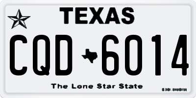 TX license plate CQD6014