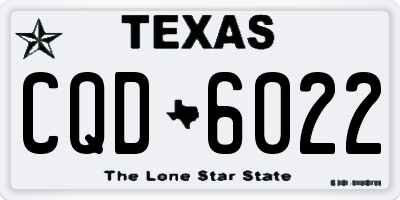 TX license plate CQD6022