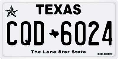TX license plate CQD6024