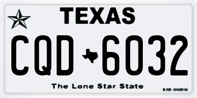 TX license plate CQD6032