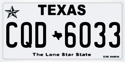 TX license plate CQD6033