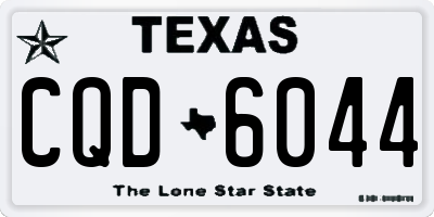 TX license plate CQD6044