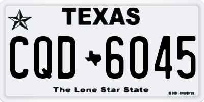 TX license plate CQD6045