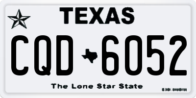 TX license plate CQD6052