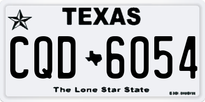 TX license plate CQD6054