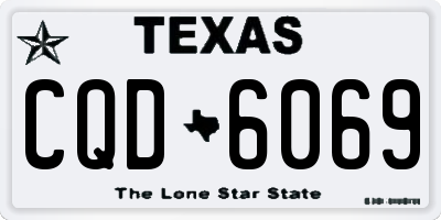 TX license plate CQD6069