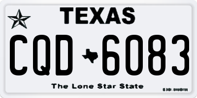 TX license plate CQD6083