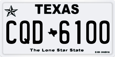 TX license plate CQD6100