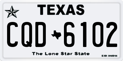 TX license plate CQD6102