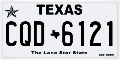 TX license plate CQD6121