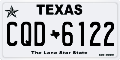 TX license plate CQD6122