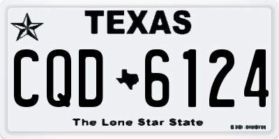 TX license plate CQD6124