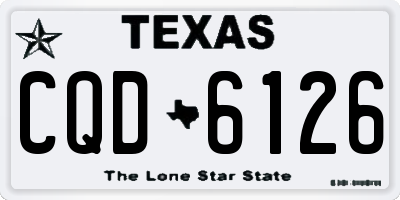 TX license plate CQD6126