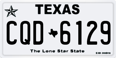 TX license plate CQD6129