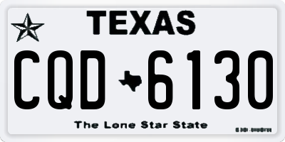 TX license plate CQD6130
