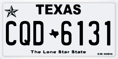 TX license plate CQD6131