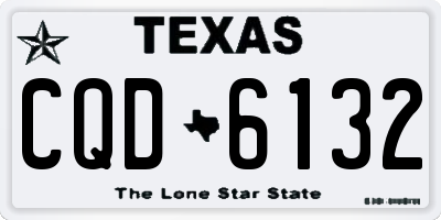 TX license plate CQD6132