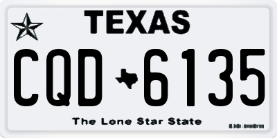 TX license plate CQD6135