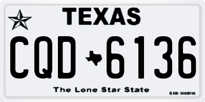 TX license plate CQD6136