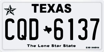 TX license plate CQD6137