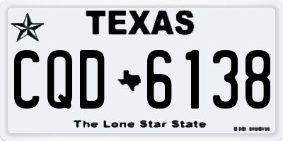 TX license plate CQD6138