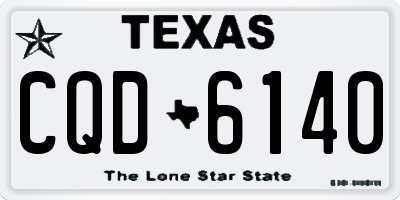 TX license plate CQD6140