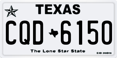 TX license plate CQD6150