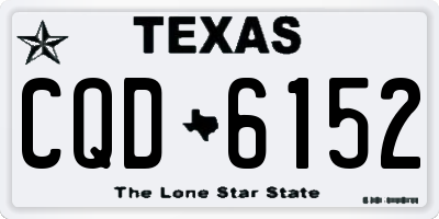 TX license plate CQD6152