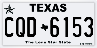 TX license plate CQD6153