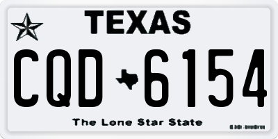 TX license plate CQD6154