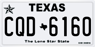 TX license plate CQD6160