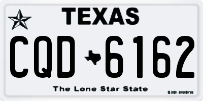 TX license plate CQD6162