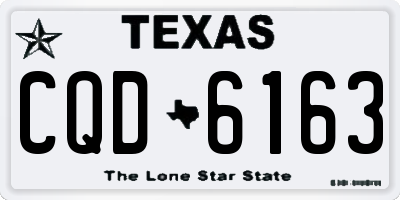 TX license plate CQD6163