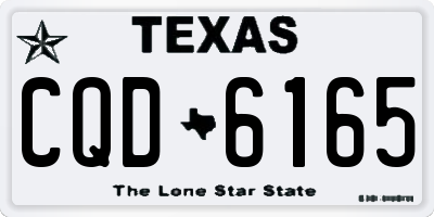 TX license plate CQD6165