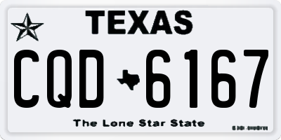 TX license plate CQD6167