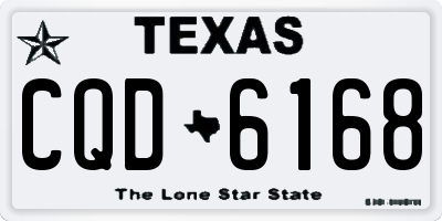 TX license plate CQD6168