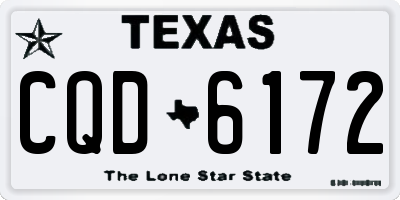TX license plate CQD6172