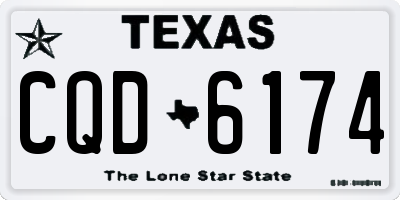 TX license plate CQD6174