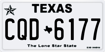 TX license plate CQD6177