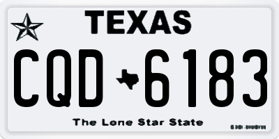 TX license plate CQD6183