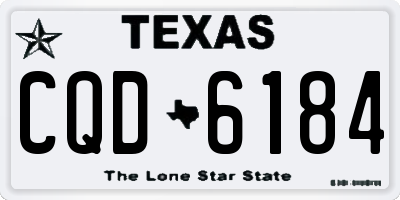 TX license plate CQD6184