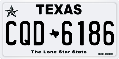 TX license plate CQD6186