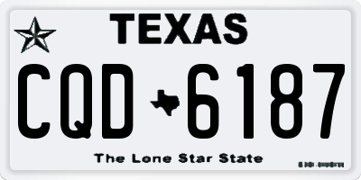 TX license plate CQD6187