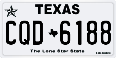 TX license plate CQD6188
